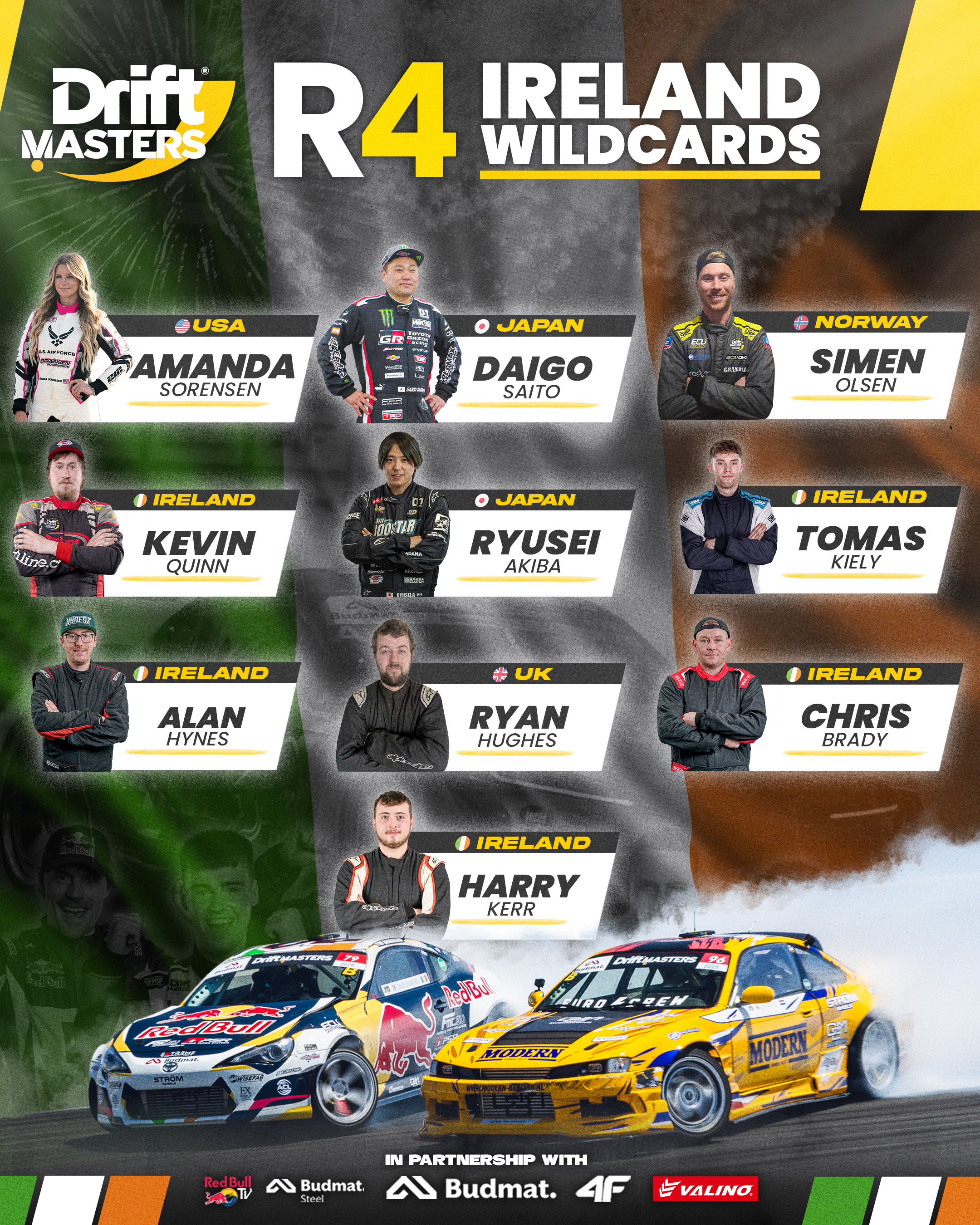 DM25 R4 Ireland Wildcards FIN R4 Irish Wildcards