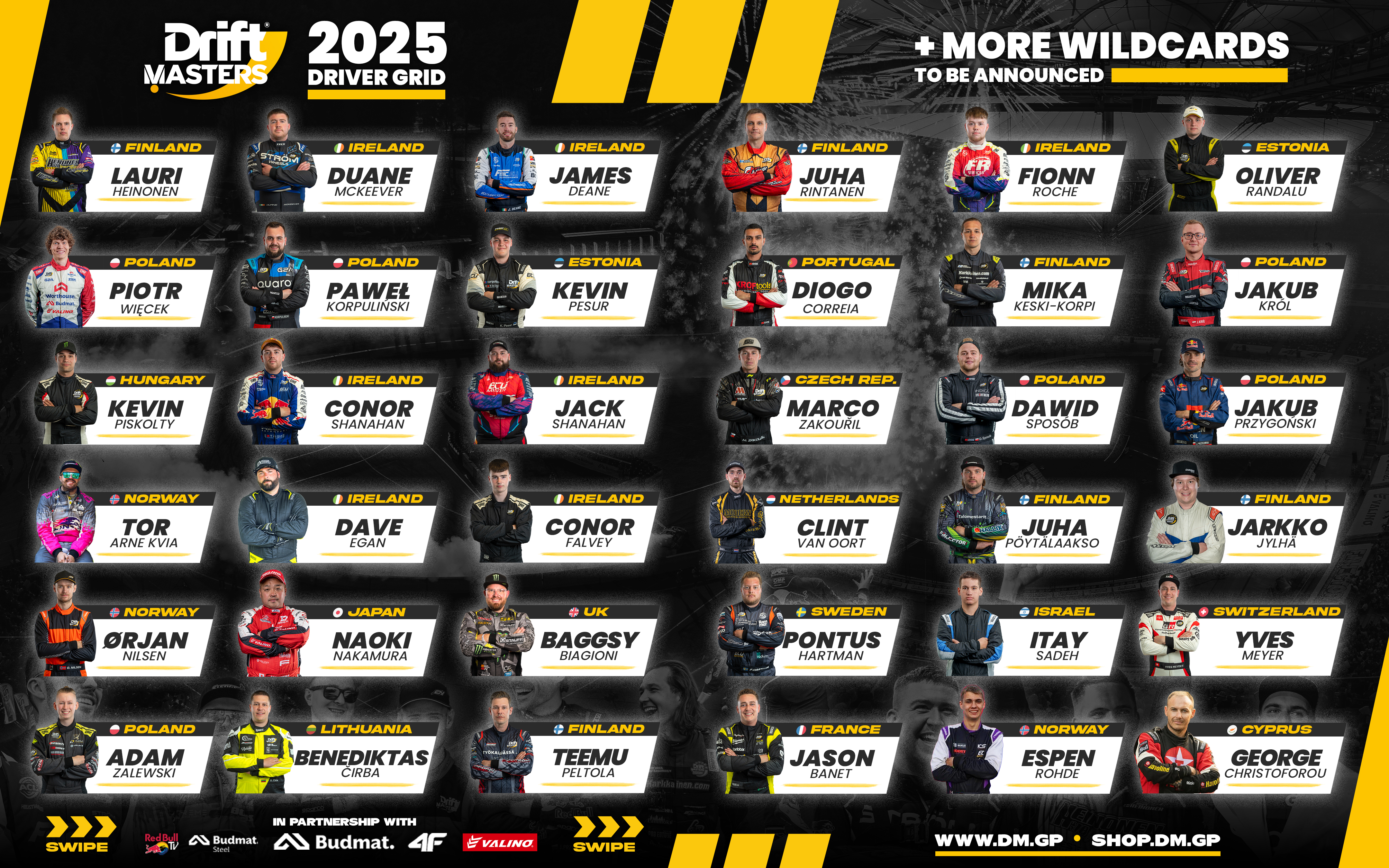 DM25 Driver List Landscape Version